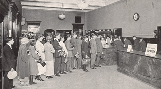 Central Library Delilvery Room c.1915