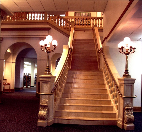 Central Library marble grand staircase, 2001-present