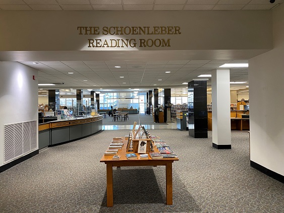 Schoenleber Reading Room entrance